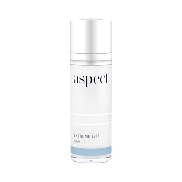 Aspect Skincare Extreme B17 in light grey container in front of white background