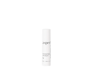 Aspect Skincare Hydrating lip balm in white container in front of white background